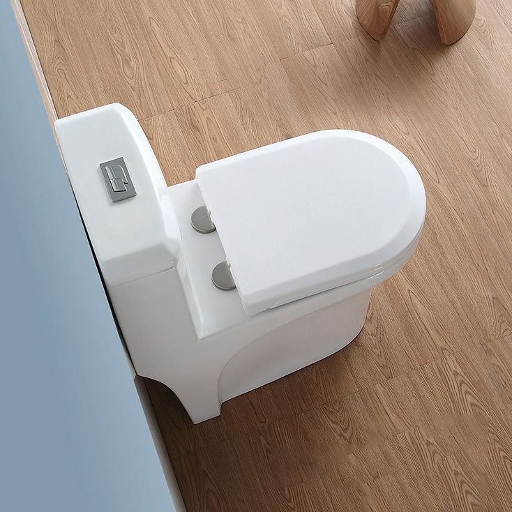 Modern Concealed Tank Toilet Floor Mounted One Piece Flush Toilet with Toilet Seat