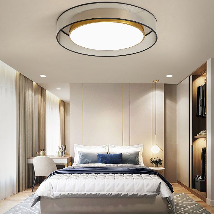 Luxe messing inbouw plafondlamp LED elegante plafondmontage lichtarmatuur voor woonkamer