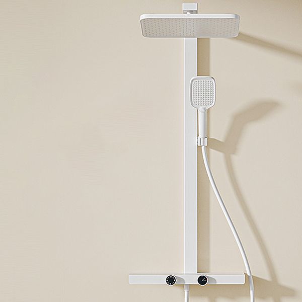 Contemporary Adjustable Spray Pattern Wall Mounted Shower Head Combo