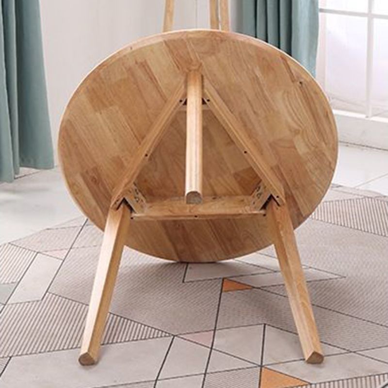 Modern Brown in Pine Dinning Table Round Dining Table for Kitchen