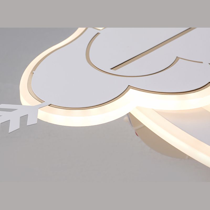 Minimalist Circle Flush Deckenventilator Metall Schlafzimmer LED Semi Flush Mount Light mit Fernbedienung