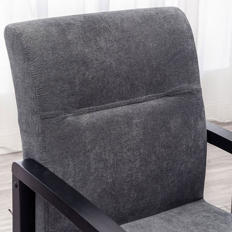 Sillas de comedor tapizadas de estilo minimalista, sillas laterales con respaldo sólido (juego de 4)