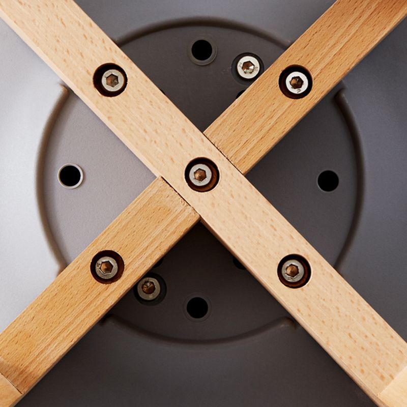 Scandinavian Indoor Side Chair Solid Back Upholstered Dining Room Chair with Wood Legs