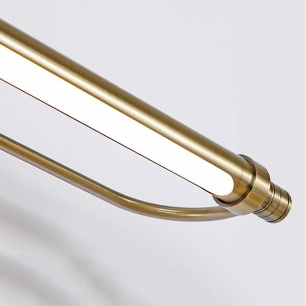 Lineaire vorm metalen wandwandcontract Moderne stijl Single Light Mirror Wand gemonteerd licht