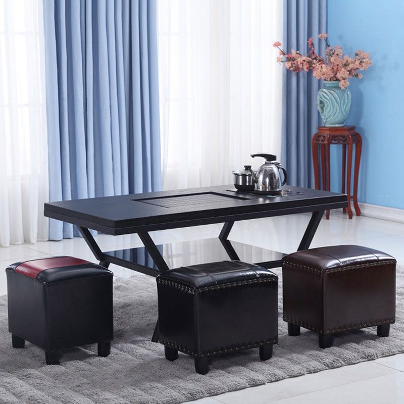 Modern Leather Standard Rectangle Nail Decoration Indoor Standard