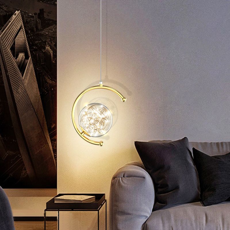 Kogellichtophanging hanger moderne eenvoudige glashanglampen voor restaurant