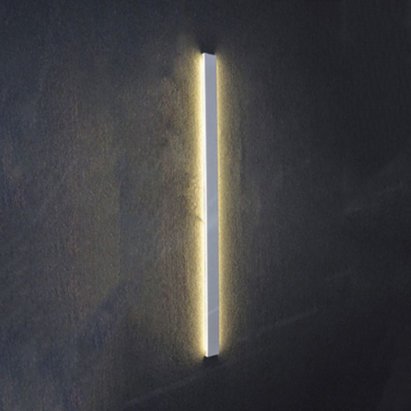Linear Shape Metal Wall Light Modern Style 1-Light Wall Mount Fixtures