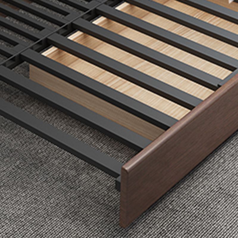 Modern Cotton Blend Sleeper Sofa Wood Frame Armless Sofa Bed