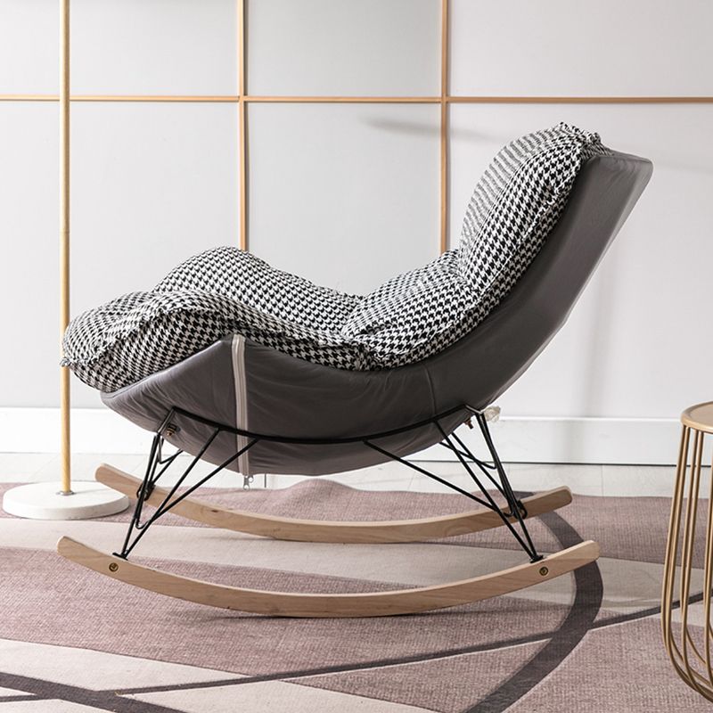 Modern Glider Chair Ottoman Rocking Chair with Removable Cushions