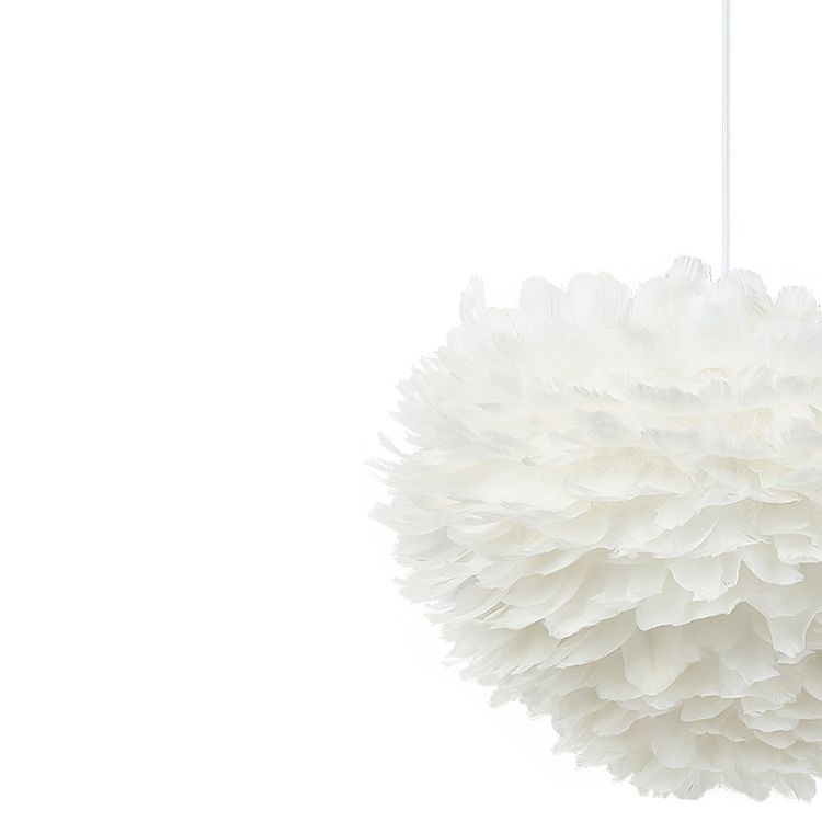 Lampada a sospensione piuma in stile moderno nordico a forma di piuma piuma lampada lampadario appeso per camera da letto