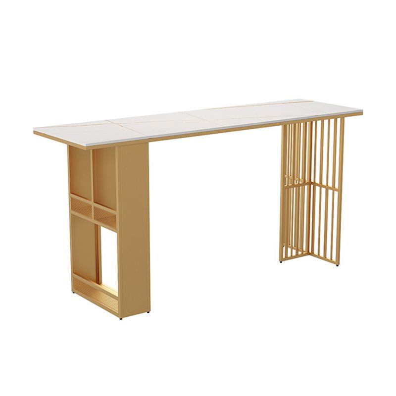 Rectangular Table and Stool Set 1/7 Pieces Modern Pub Dining Set