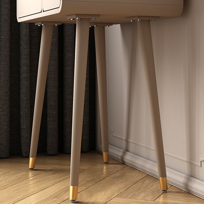 Modern Wooden Vanity Set with Stool for Living Room 31.5" High