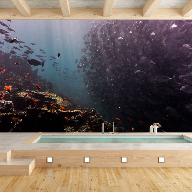 Underwater World Wall Mural Contemporary Decorative Living Room Wall Covering