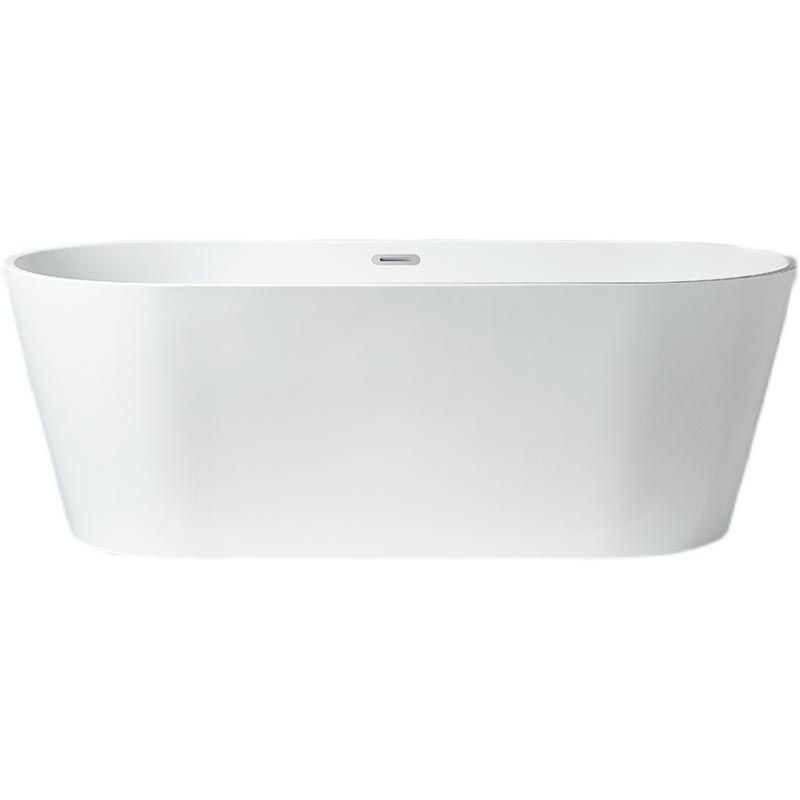 Modern Freestanding Bathtub White Acrylic Bath Tub for Home and Hotel