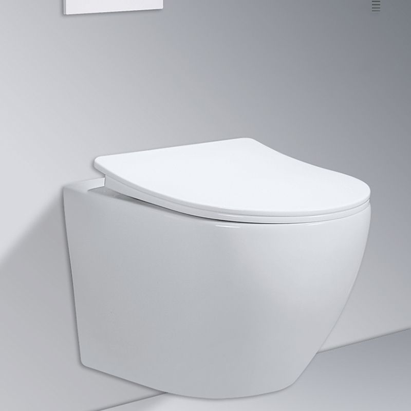 Modern Wall Hung Toilet Bowl One-Piece Urine Toilet with Seat for Washroom