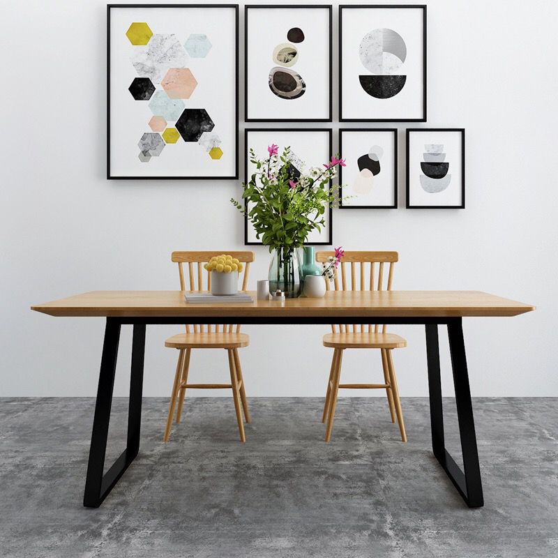 Modern Solid Wood Dining Table Set 1/2/3/5 Pieces Dining Set for Home Use