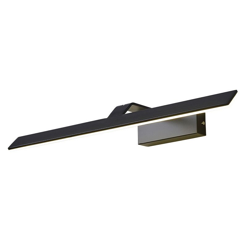 Illuminazione a parete lineare, moderno illuminazione da parete in metallo a LED con ombra acrilica