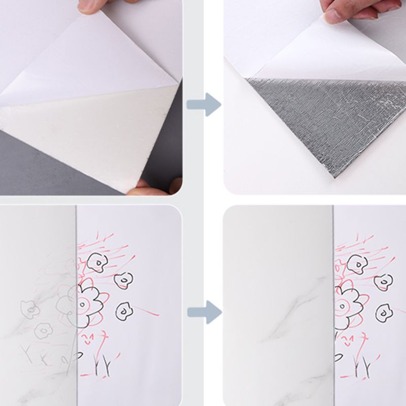 PVC Peel and Stick Backsplash Wall Tile Rectangular Waterproof Single Tile Wallpaper