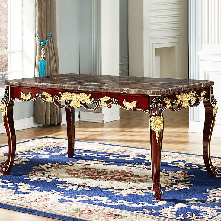 Marble Furniture Rectangle 4 Legs Dining Room Collection for Dining Room