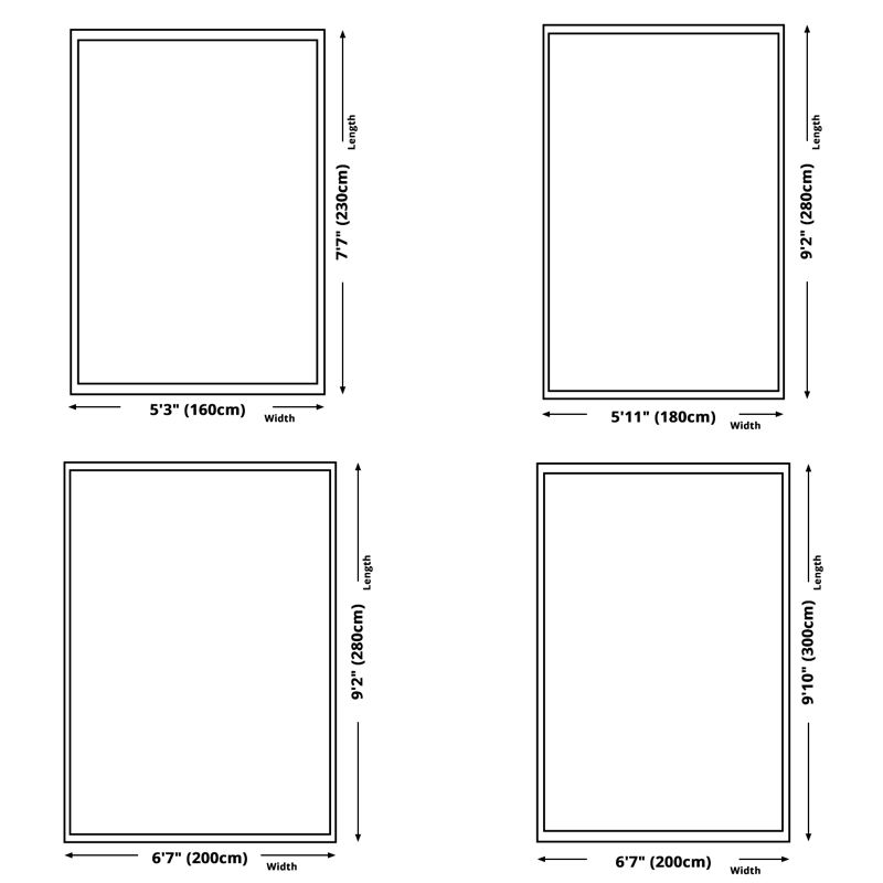 Modern Carpet Color Block Geometry Print Area Rug Polyester with Non-Slip Backing Rug