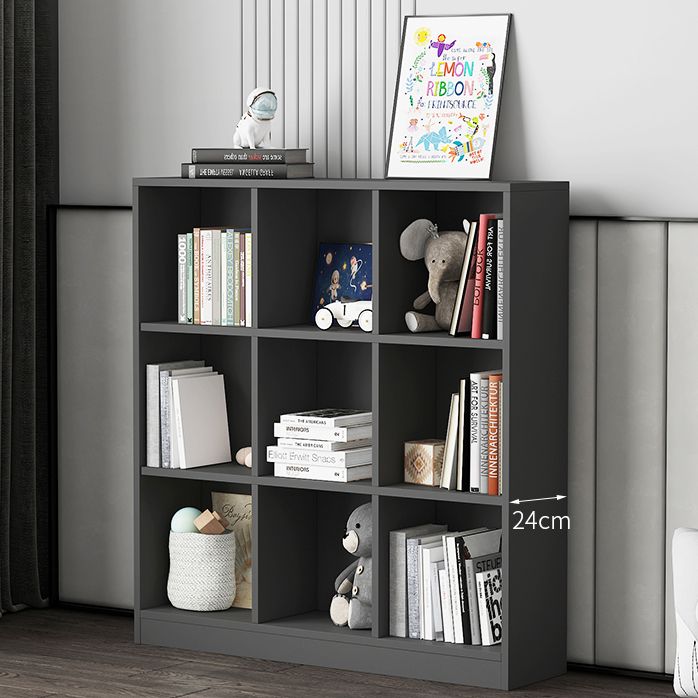 Wooden Standard Bookshelf Modern Closed Back Bookcase for Home Office