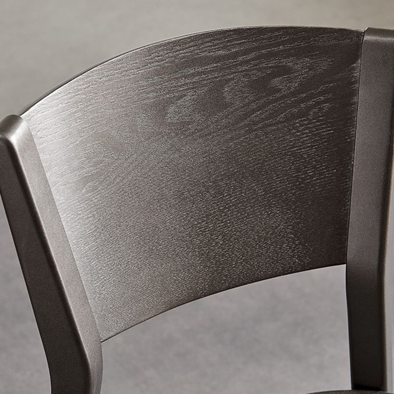 Armless Kitchen Dining Chairs Solid Wood Open Back Dining Chairs