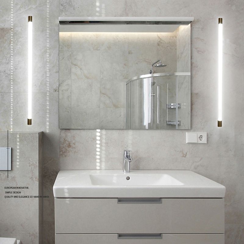 Acrylic Linear Wall Lamp Sconce Modern Sconce Light Fixture for Bathroom