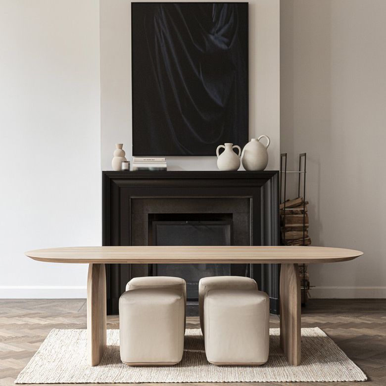 Oval Doppelpodest modern