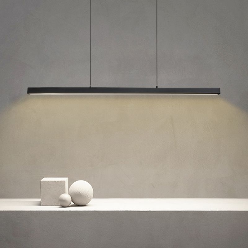 Nordic Modern Hanging Lightture Room Dining Room LED simple rectangle Pendant Lumière