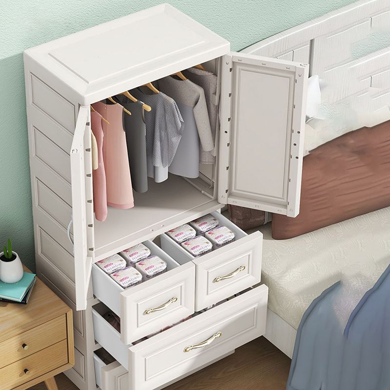 Modern Chest Scandinavian Nursery Dresser Plastic Kids Nightstand , 14.04 Inch Width