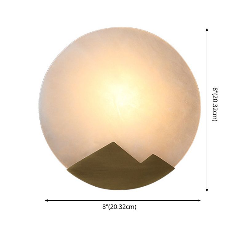 Modernism Simplicity Geometry Wall Lamp Creative Brass Staircase Corridor Lighting Sconce in Gold