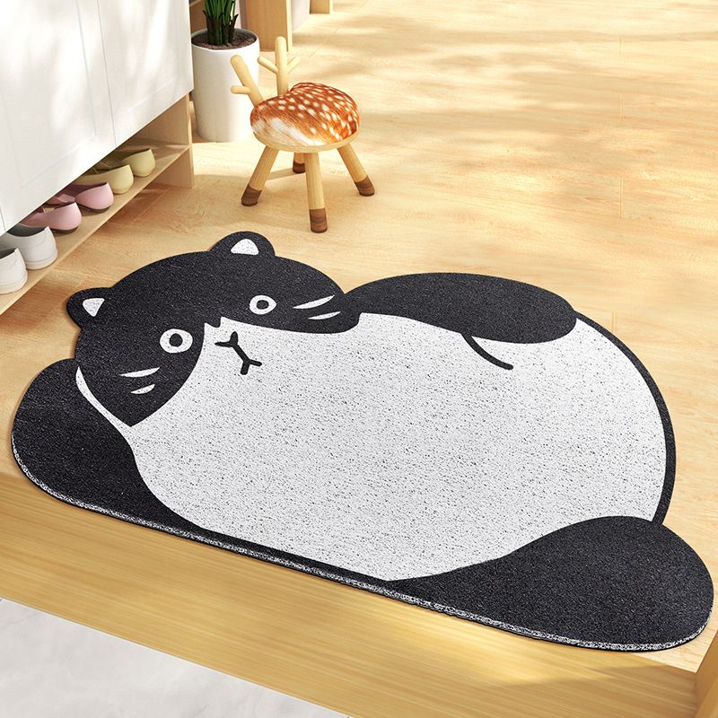 PVC Novelty Living Room Animal Print Stain Resistant Modern Indoor Rug