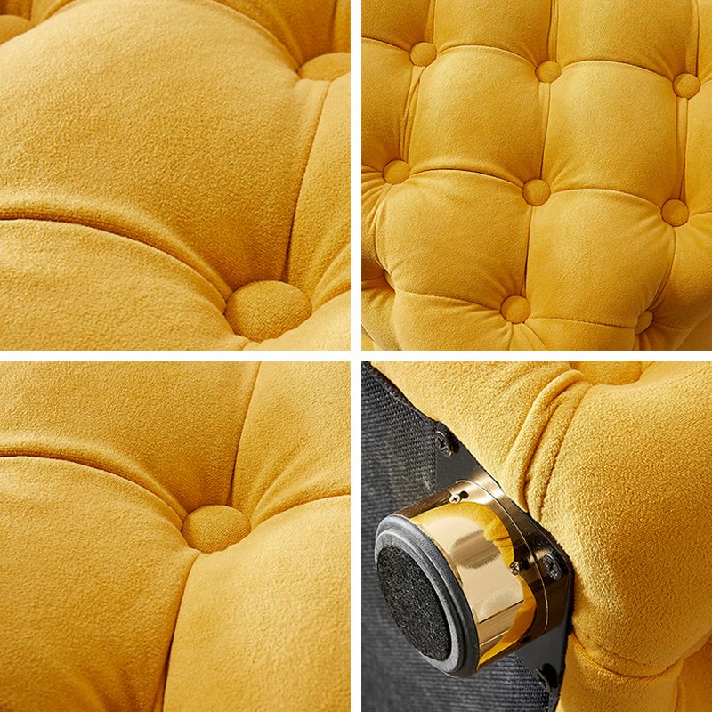 Contemporary Square Shape Ottoman Tufted and Tear Resistant Cube