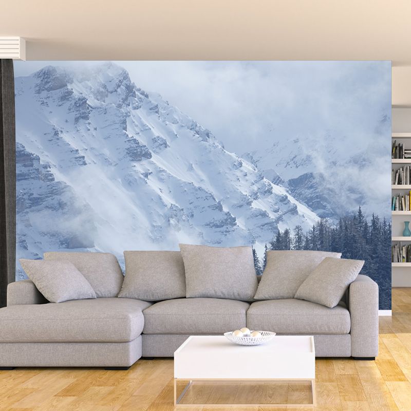 Mountain Mural Decal for Sitting Room Customized Wall Covering, Water Resistant