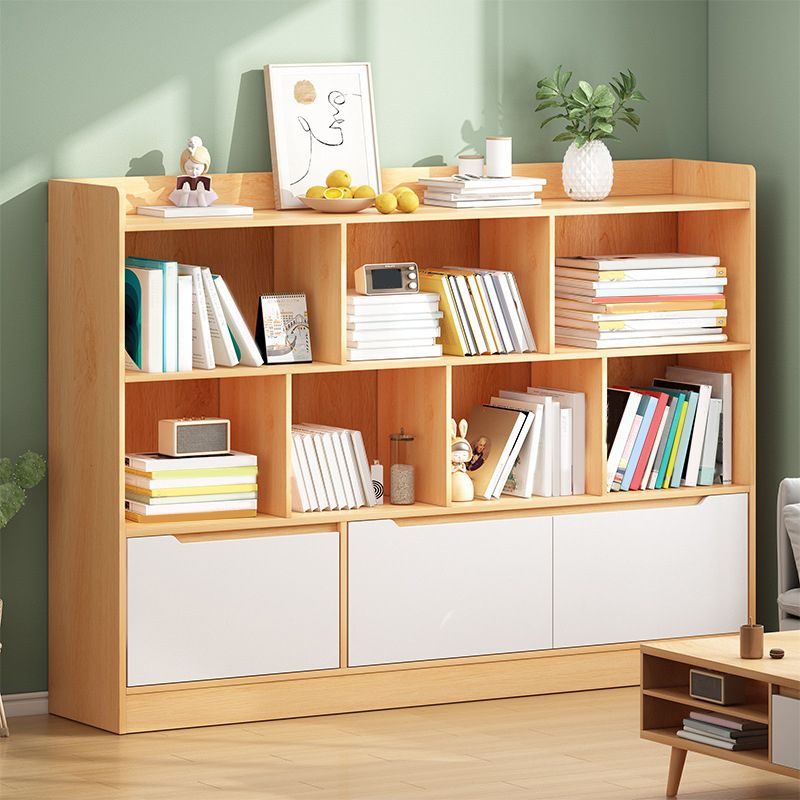 Scandinavian Engineer Wood Bookshelf 7.8" W Bookshelf for Home