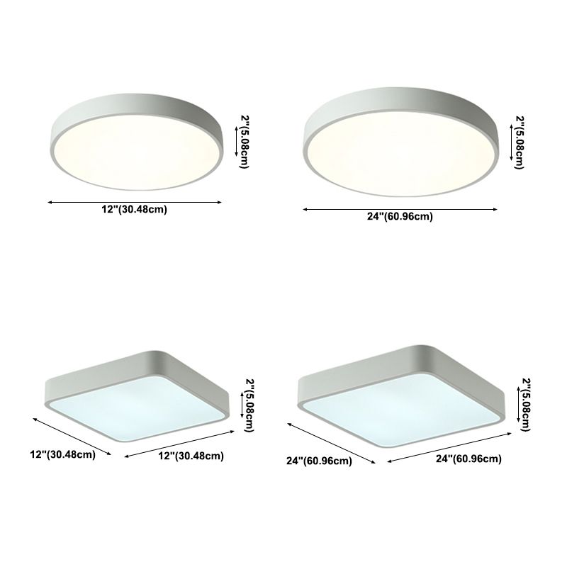 Plafonnier LED en forme de géométrie macaron, Style moderne et Simple, en fer, 1 lumière, encastré pour balcon