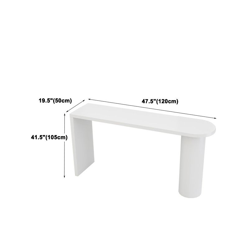 1/5 Pieces Geometric Bar Table Set Modern Wooden Home Table with Foot Bar Stools