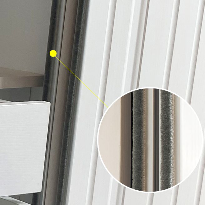 Modern White Wardrobe Armoire Engineered Wood Wardrobe Cabinet with Drawers