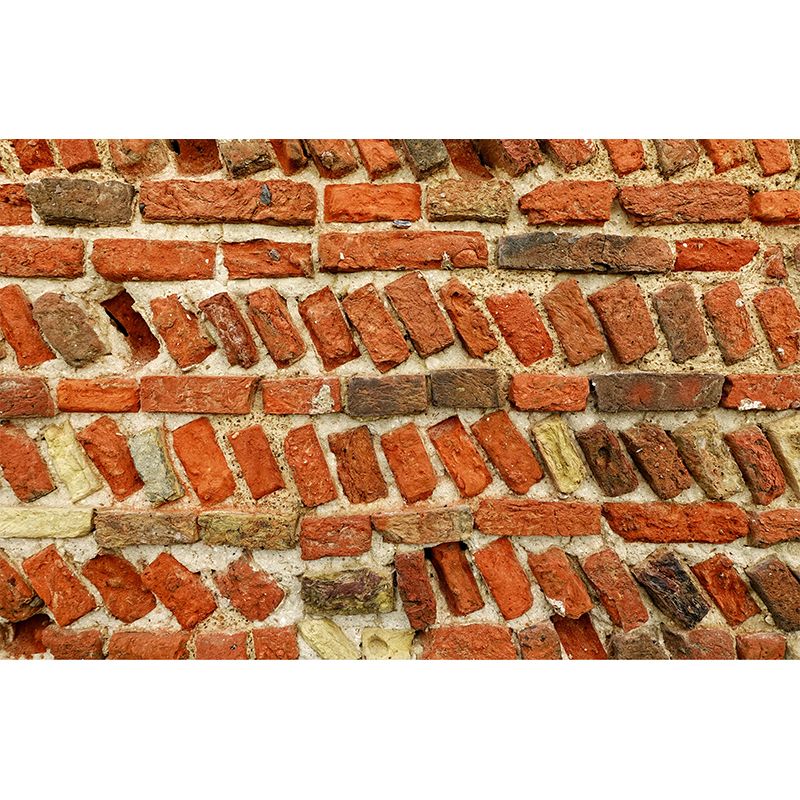 Brick Wall Mural Wallpaper Photography Mildew Resistant for Living Room Bedroom