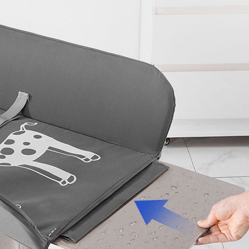 Contemporary Baby Changing Table with Storage Basket and Safety Belt