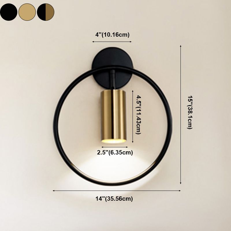 Halbzylindermetall -Lesen Wandbeleuchtung moderne Einleuchtwandbeleuchtung