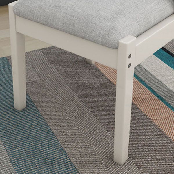 Contemporary Dining Chair Arm Chair with Wooden Legs for Kitchen