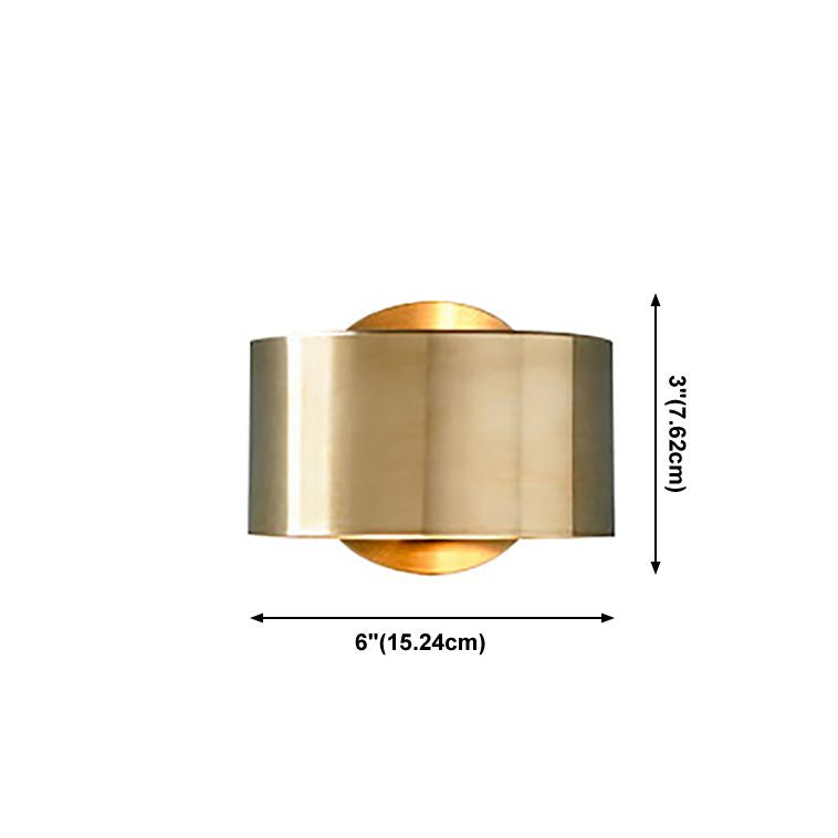 Wohnzimmer Goldene Wandleuchte postmoderne Metall mit einer Kopfwandmontage Leuchte