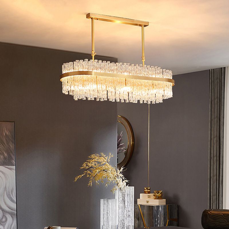 Modern Hanging Ceiling Light Crystal Pendant Lighting Fixtures for Dining Room