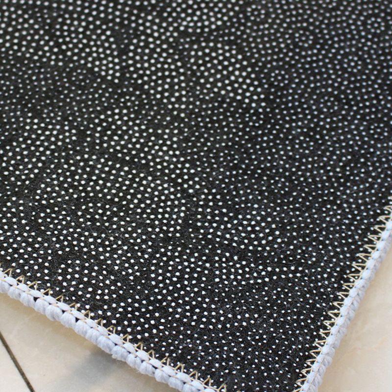 Modern Color Block Carpet Polyester Green Carpet Washable Carpet for Home Decor