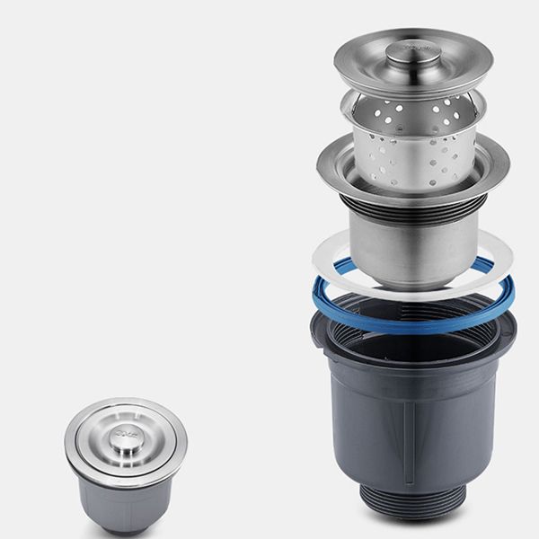 Scratch Resistant Kitchen Sink Double Bowl Stainless Steel Square Top-Mount Kitchen Sink