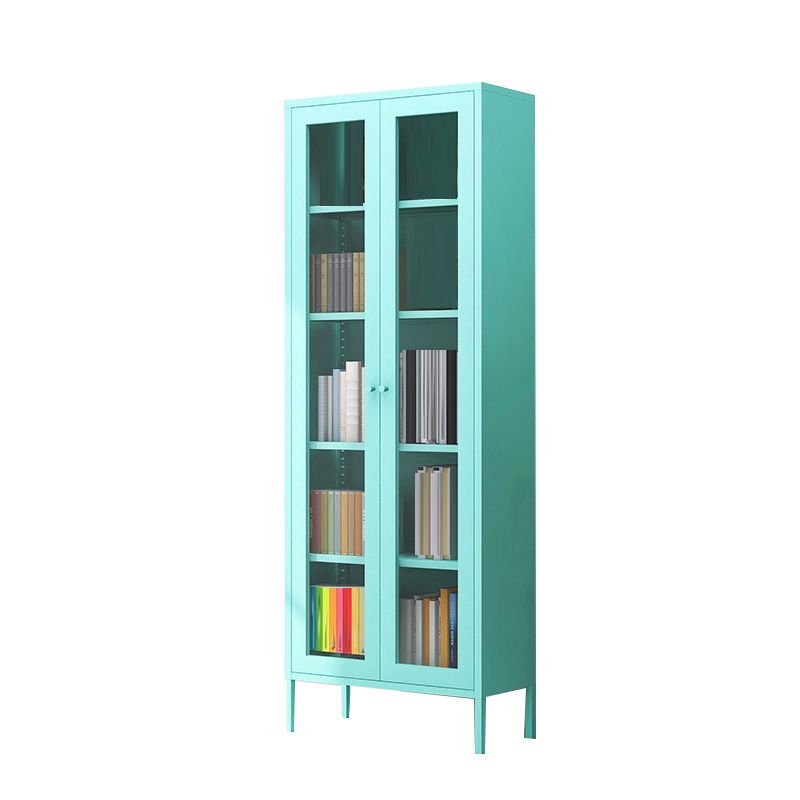 Modern Filing Cabinet Glass Storage Shelves and Pedestal Vertical File Cabinet