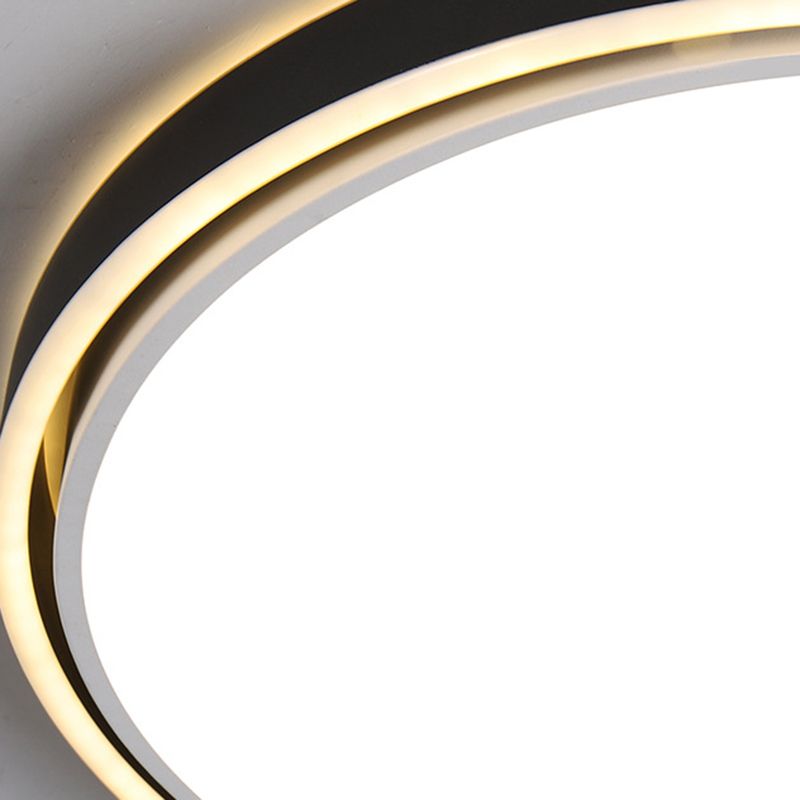 Moderne Stijl Metalen Led Flush Mount Plafond Lamp Fixtures Ronde 1-Light Led Flush Light