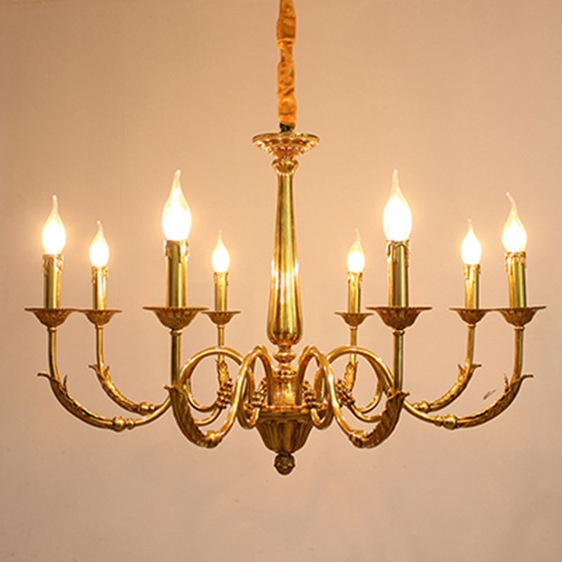 Metal Gold Suspension Lighting Contemporary Ceiling Suspension Lamp for Living Room