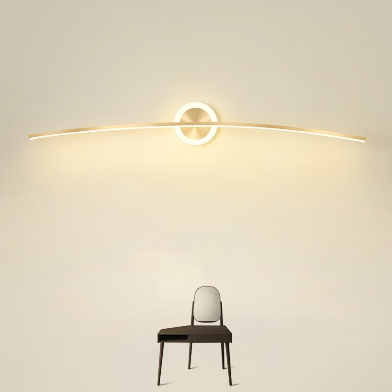 2 Lichte lineaire wandwandeling Moderne stijl metalen wandverlichting voor doucheruimte